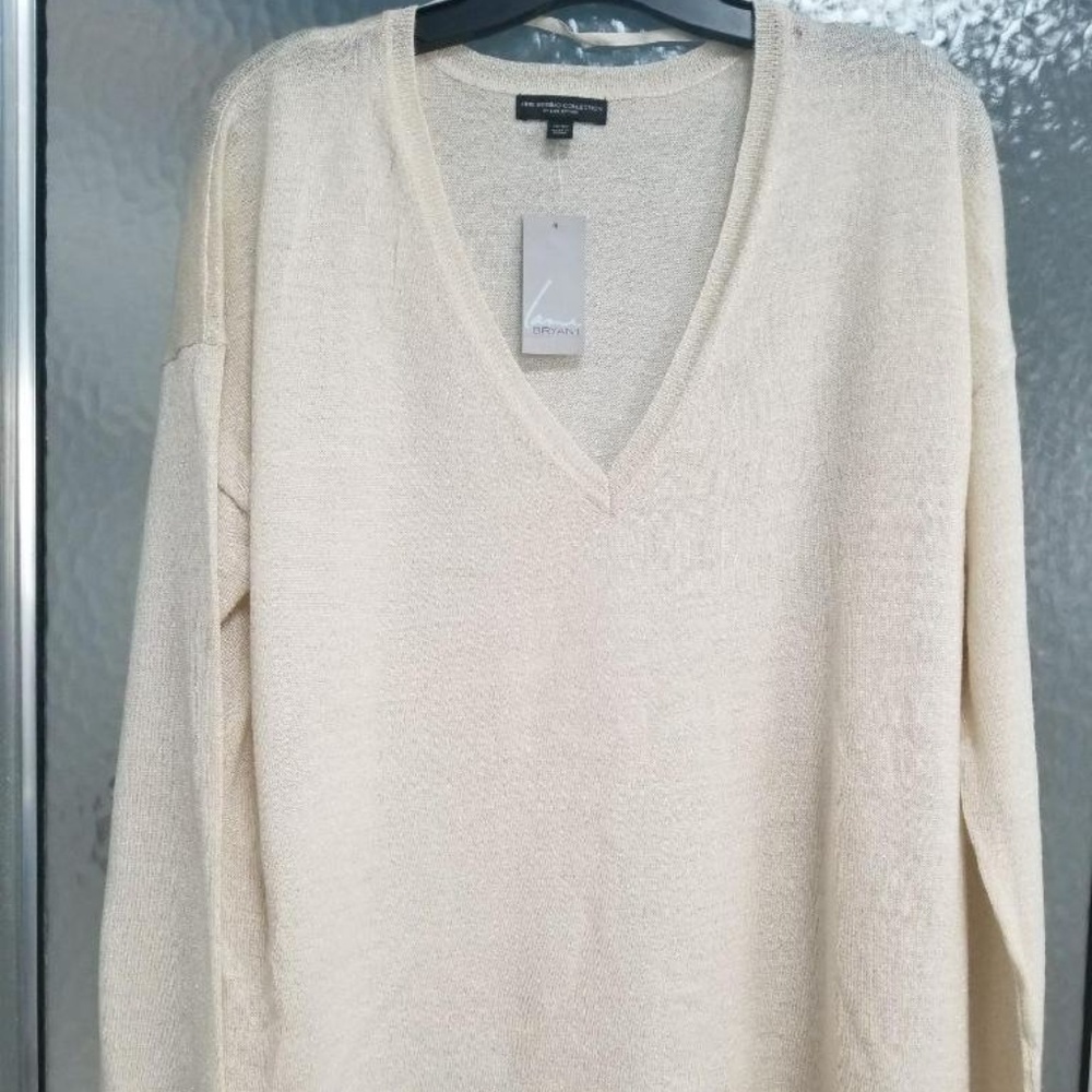 NWT Lane Bryant beige metallic sweater 18/20